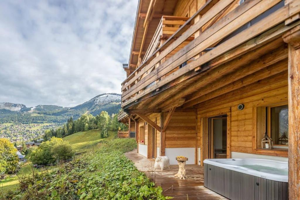 Chalet 1100 - Bo Immobilier Chatel - A Mi-Chemin Du Centre Et Du Linga - Jacuzzi Sauna Et Cheminee Exterior photo