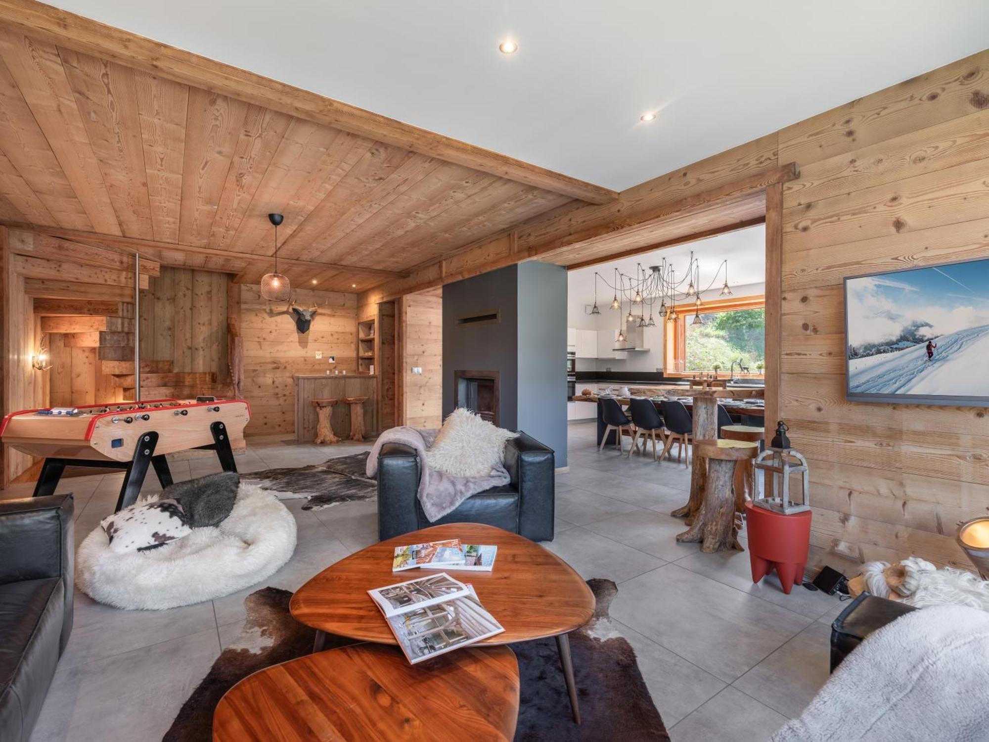 Chalet 1100 - Bo Immobilier Chatel - A Mi-Chemin Du Centre Et Du Linga - Jacuzzi Sauna Et Cheminee Exterior photo
