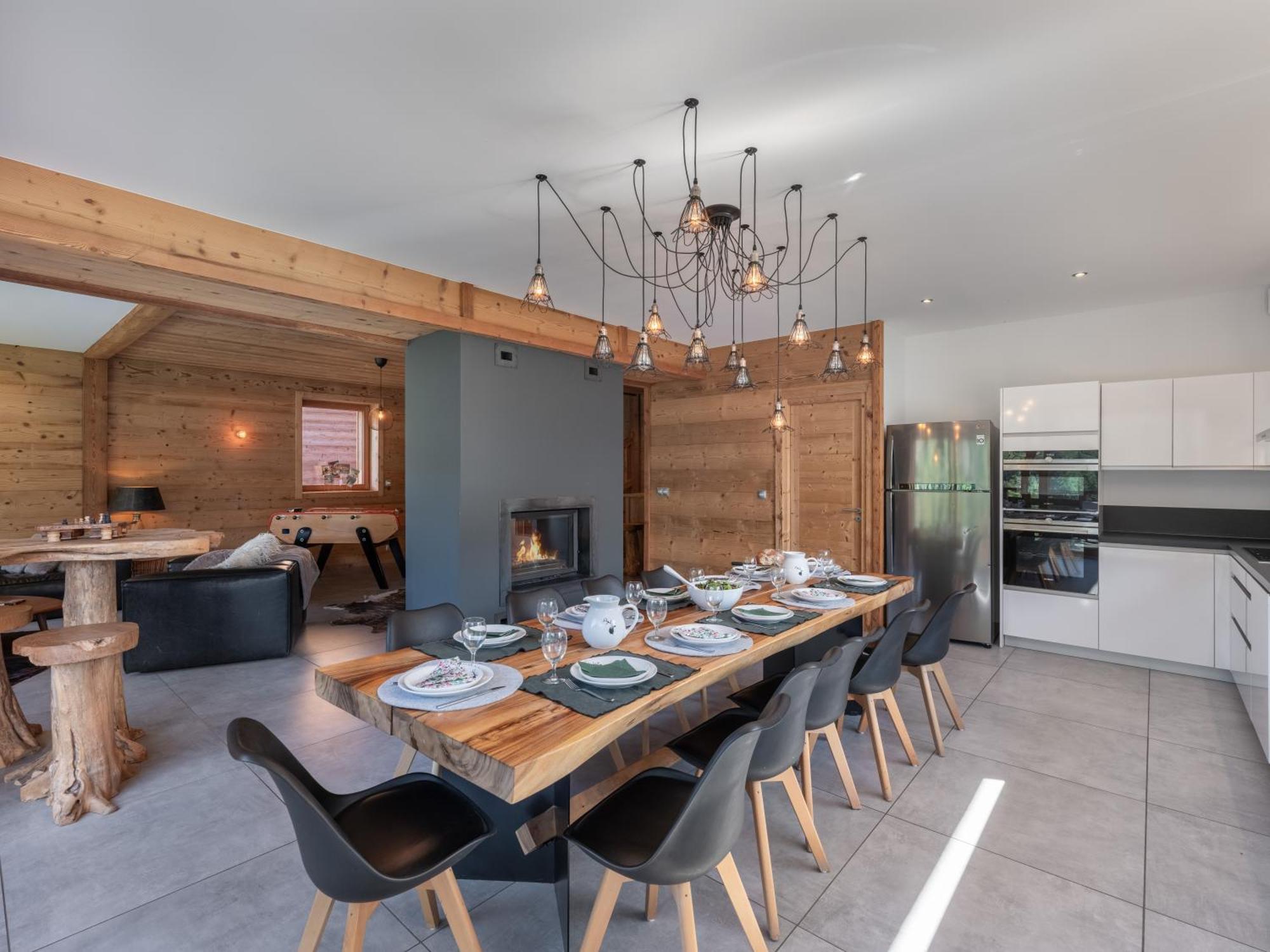 Chalet 1100 - Bo Immobilier Chatel - A Mi-Chemin Du Centre Et Du Linga - Jacuzzi Sauna Et Cheminee Exterior photo