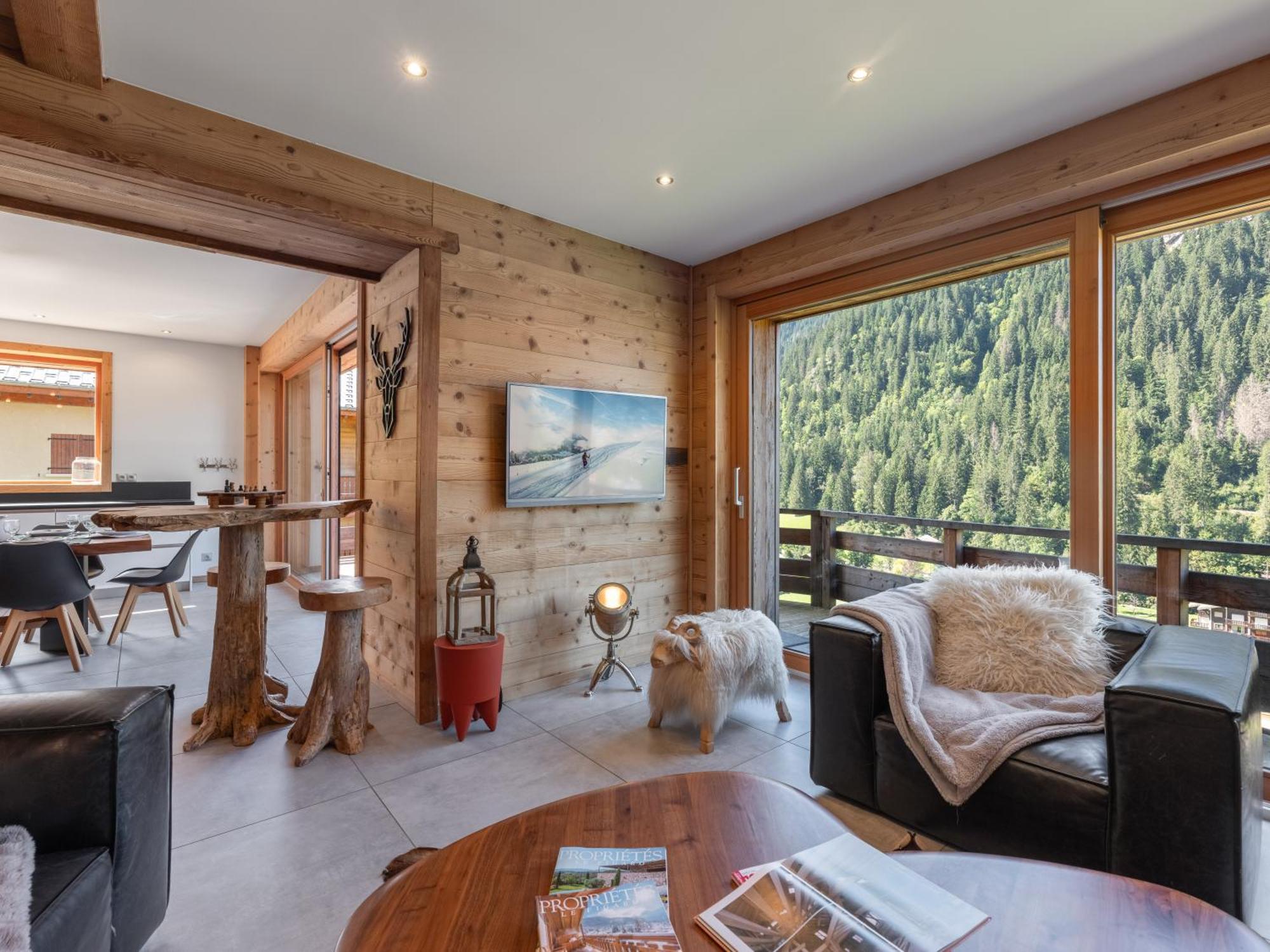 Chalet 1100 - Bo Immobilier Chatel - A Mi-Chemin Du Centre Et Du Linga - Jacuzzi Sauna Et Cheminee Exterior photo