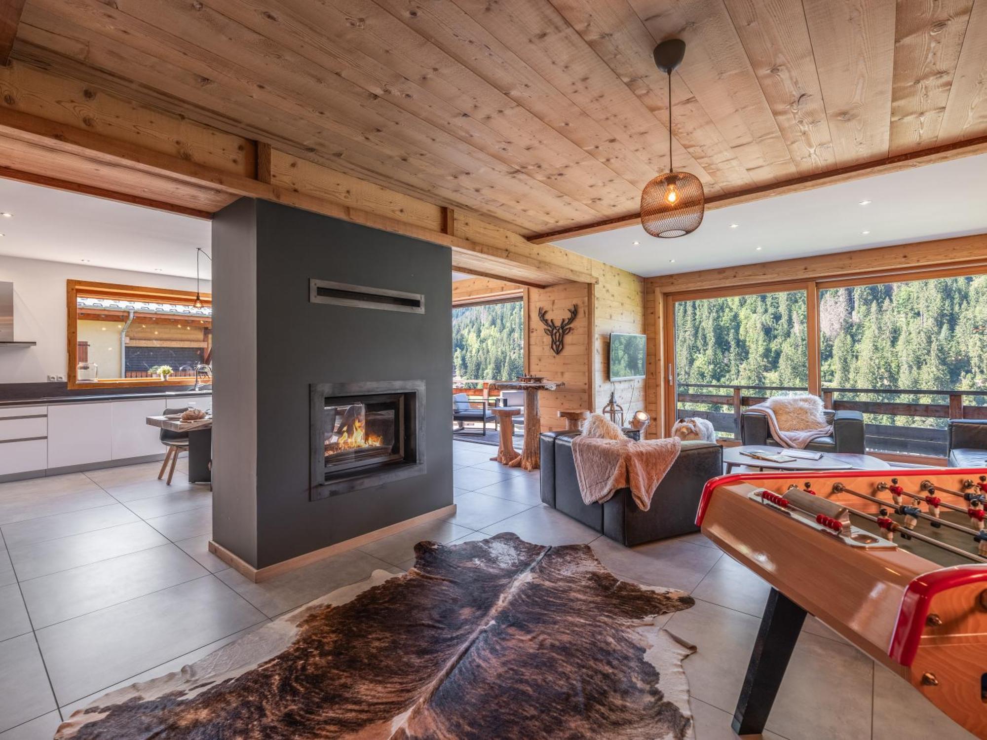 Chalet 1100 - Bo Immobilier Chatel - A Mi-Chemin Du Centre Et Du Linga - Jacuzzi Sauna Et Cheminee Exterior photo